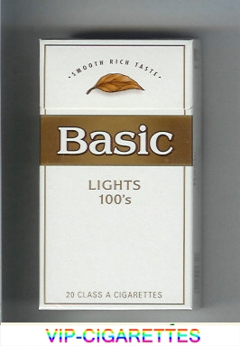  In Stock Basic Lights 100s cigarettes Smooth Rich Taste hard box Online
