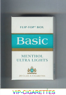 Basic Menthol Ultra Lights cigarettes hard box