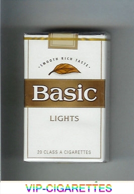 Basic Lights cigarettes Smooth Rich Taste soft box