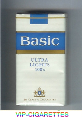 Basic Ultra Lights 100s cigarettes soft box design 2