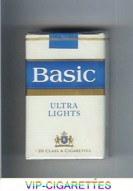 Basic Ultra Lights ciggarettes soft box