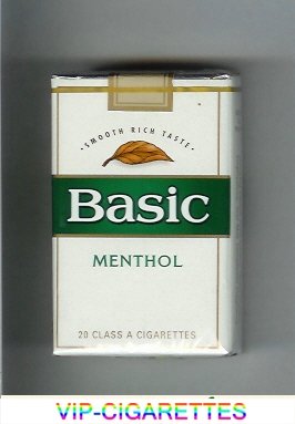  In Stock Basic cigarettes Smooth Rich Taste Menthol soft box Online