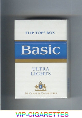 Basic Ultra Lights cigarettes hard box