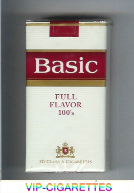Basic Full Flavor 100s cigarettes soft box