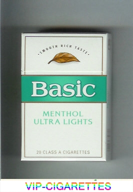  In Stock /Basic Menthol Ultra Lights cigarettes Smooth Rich Taste hard box Online