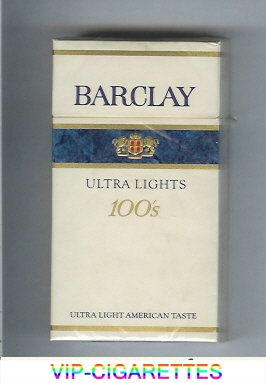 Barclay Ultra Lights 100s cigarerttes