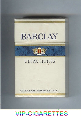 Barclay Ultra Lights cigarettes
