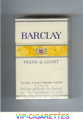 Barclay Fresh Light Ultra Lights cigarettes