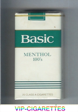 Basic Menthol 100s cigarettes Filter