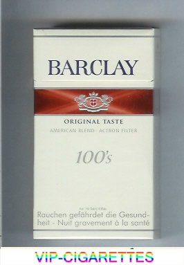 Barclay Original Taste 100s cigarettes