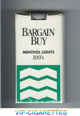 Bargain Buy Menthol Lights 100s cigarettes