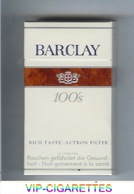 Barclay 100s cigarettes