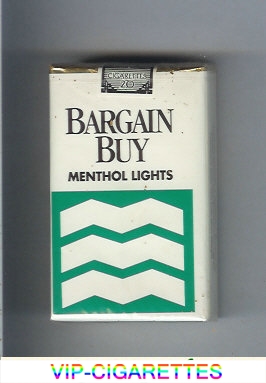 Bargain Buy Menthol Lights cigarettes