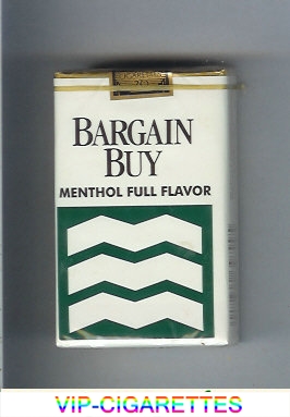 Bargain Buy Menthol Full Flavor cigarettes