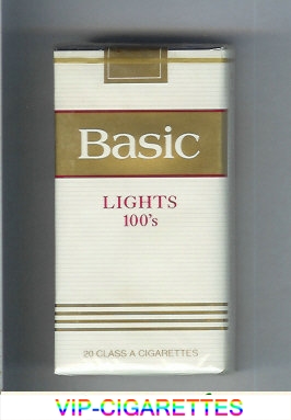 Basic Lights 100s cigarettes soft box