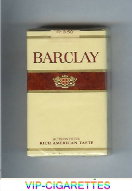 Barclay Filter cigarettes Switzerland