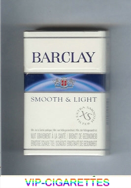 Barclay Smooth and Light cigarettes
