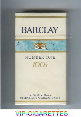 Barclay Number One 100s cigarettes