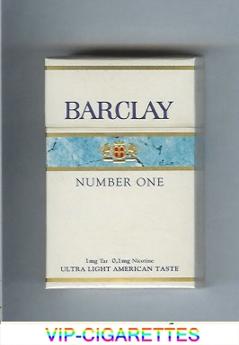 Barclay Number One cigarettes Switzerland