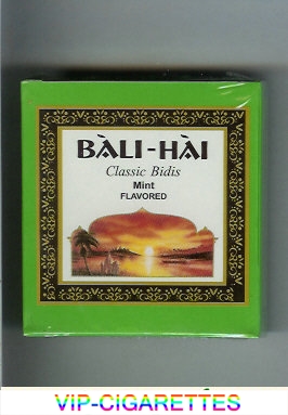 Bali-Hai cigarettes Classic Bidis Mint Flavored