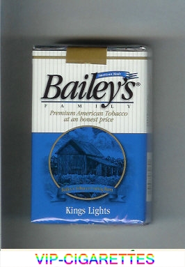 Bailey's Family kings Lights cigarettes