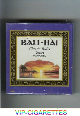 Bali-Hai cigarettes Classic Bidis Grape Flavored
