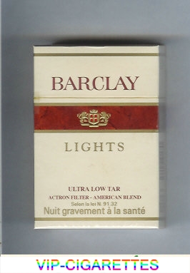 Barclay Lights cigarettes