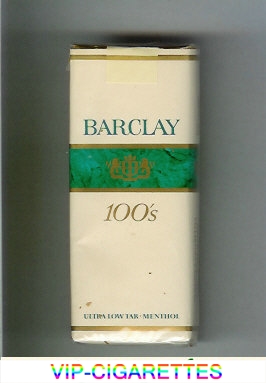 Barclay Menthol 100s cigarettes Filter