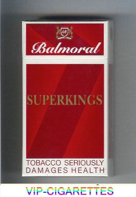 Balmoral superkings cigarettes red