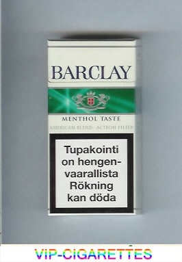 Barclay Menthol Taste cigarettes