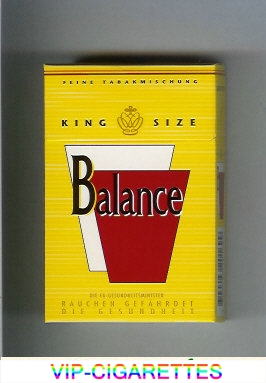 Balance yellow cigarettes king size