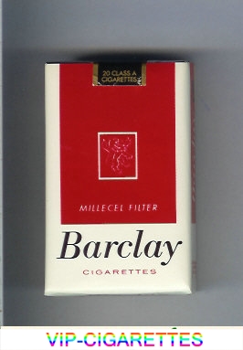 Barclay Cigarettes Millecel Filter