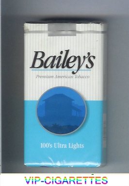 Bailey's 100s Ultra Lights cigarettes