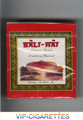 Bali-Hai cigarettes Classic Bidis Strawberry Flavored