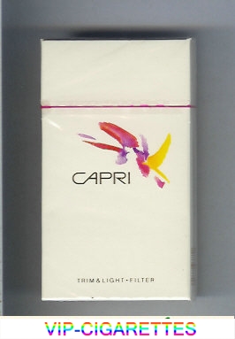 Capri Trim Light Filter 100s cigarettes hard box