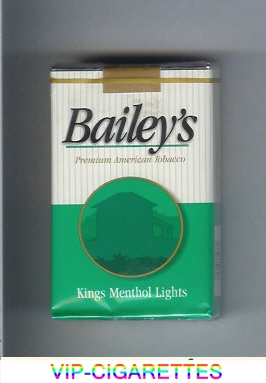 Bailey's Menthol Lights cigarettes