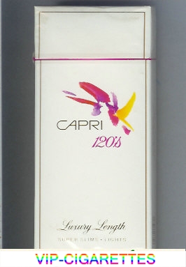 Capri Lights 120s cigarettes hard box