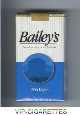 Bailey's 100s lights cigarettes