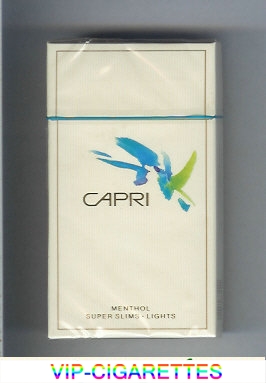 Capri Menthol Lights 100s cigarettes hard box