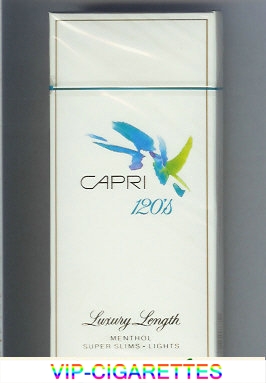 Capri Menthol Lights 120s cigarettes hard box