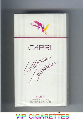  In Stock Capri Ultra Lights Filter 100s cigarettes hard box Online