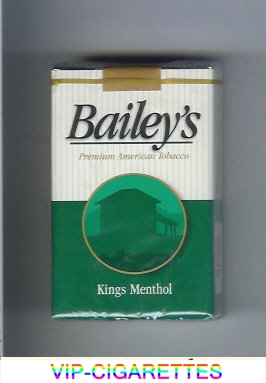 Bailey's kings Menthol cigarettes