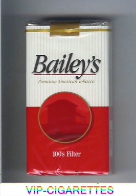 Bailey's Filter 100s cigarettes