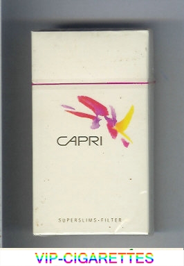 Capri Filter white 100s cigarettes hard box