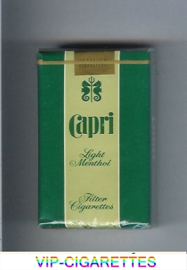 Capri Menthol cigarettes soft box