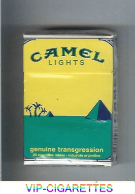Camel Genuine Transgression Lights cigarettes hard box