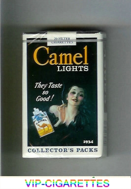 Camel Collectors Packs 1934 Lights cigarettes soft box