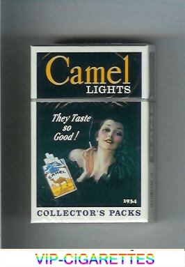 Camel Collectors Packs 1934 Lights cigarettes hard box