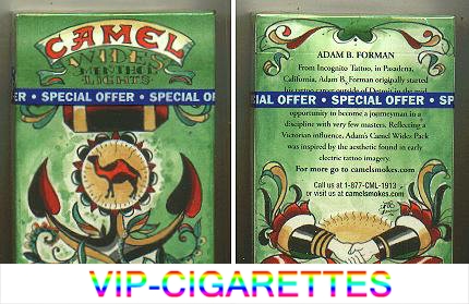 Camel Wides Menthol Lights cigarettes hard box