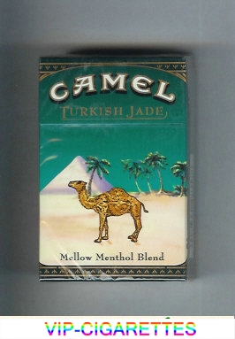 Camel Turkish Jade Mellow Menthol Blend cigarettes hard box